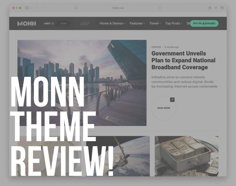 monn wordpress theme review