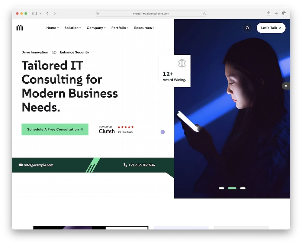 mortar wordpress theme one click demo import