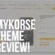 mykorse wordpress theme review