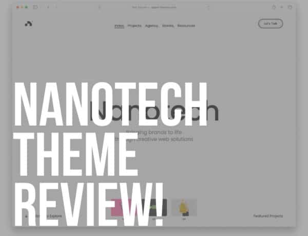 nanotech wordpress theme review