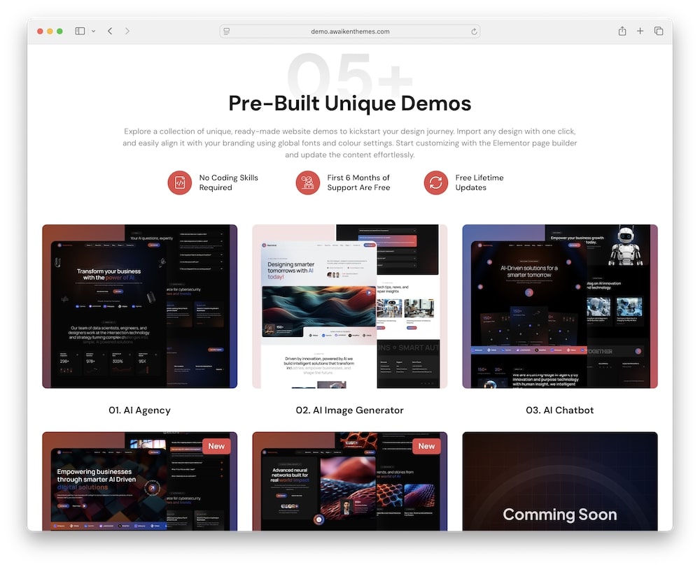 nextmind wordpress theme predefined demos