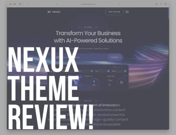 nexux wordpress theme review