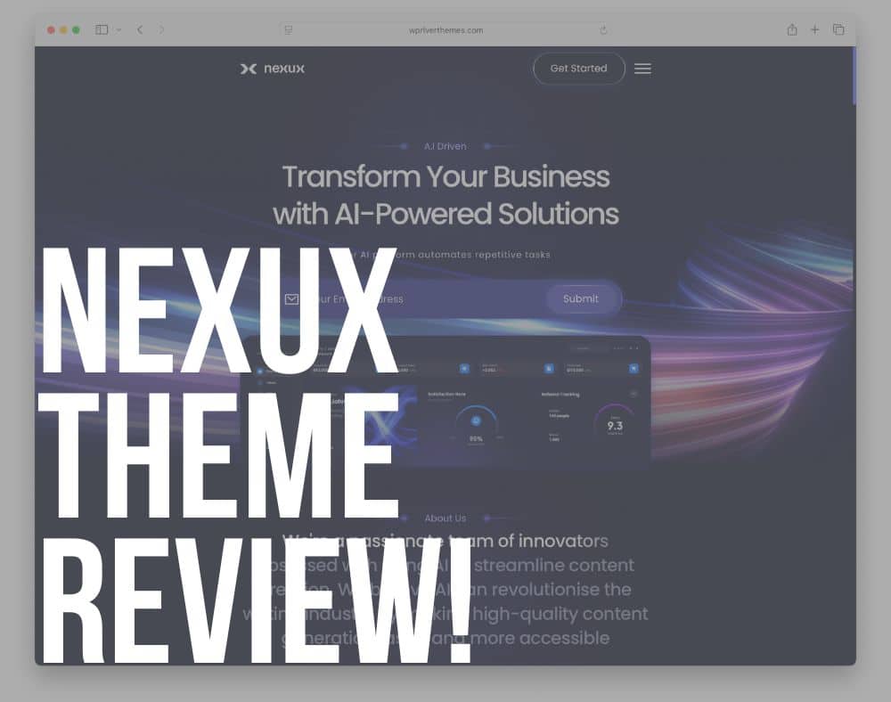 nexux wordpress theme review