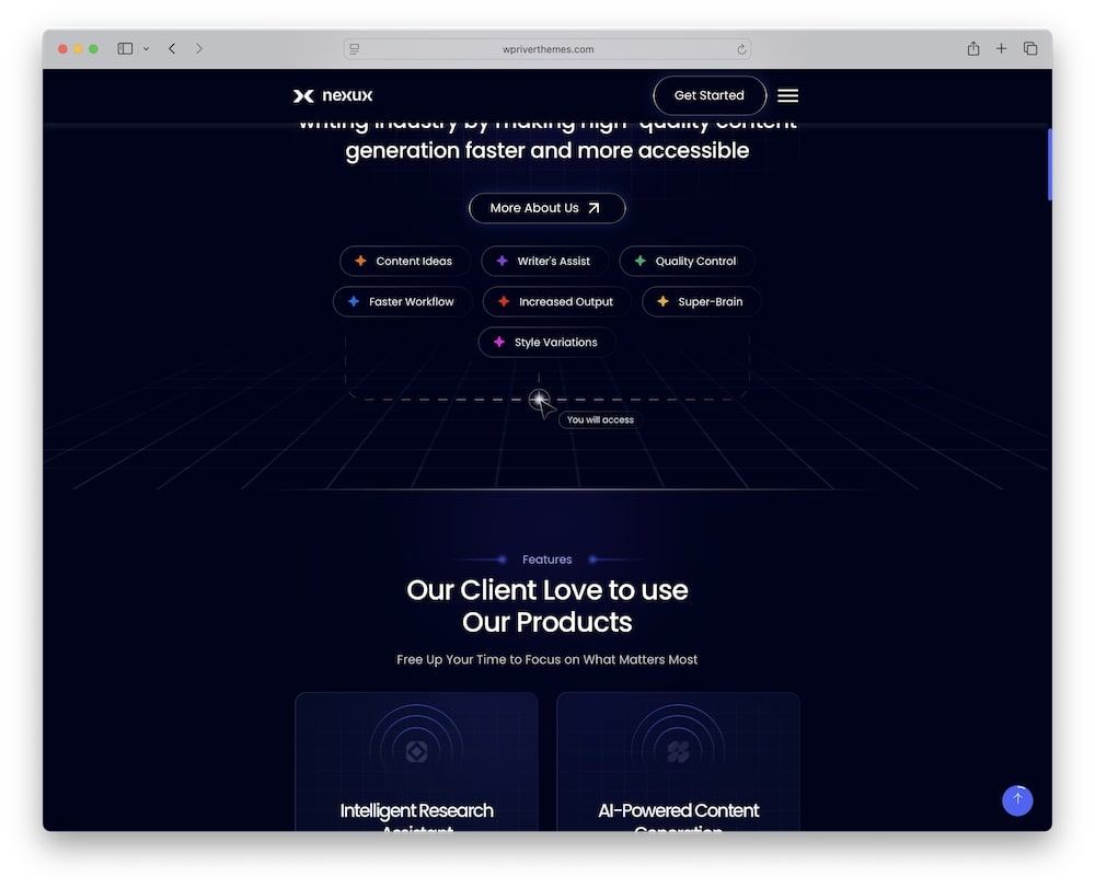 nexux wordpress theme elementor builder