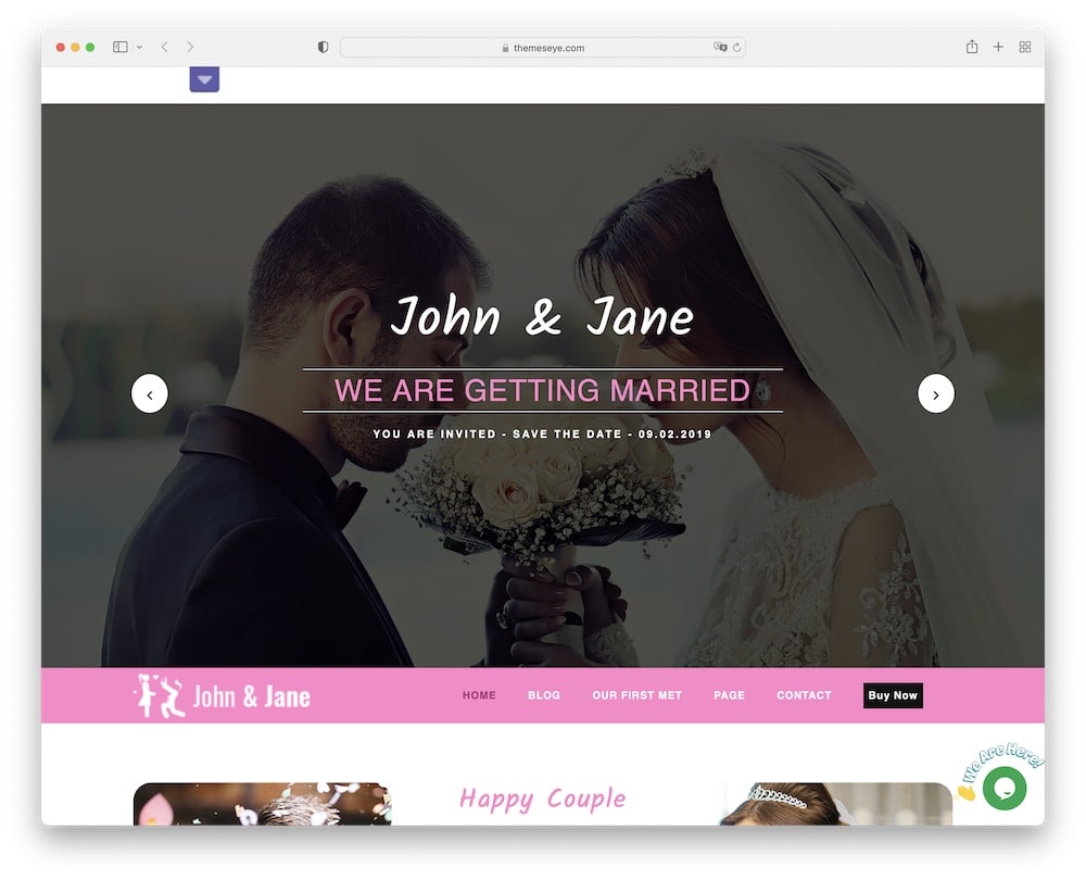 nikah free wordpress wedding and blog theme