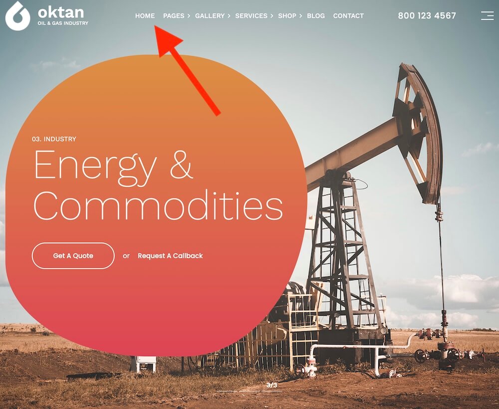oil and gas business home page