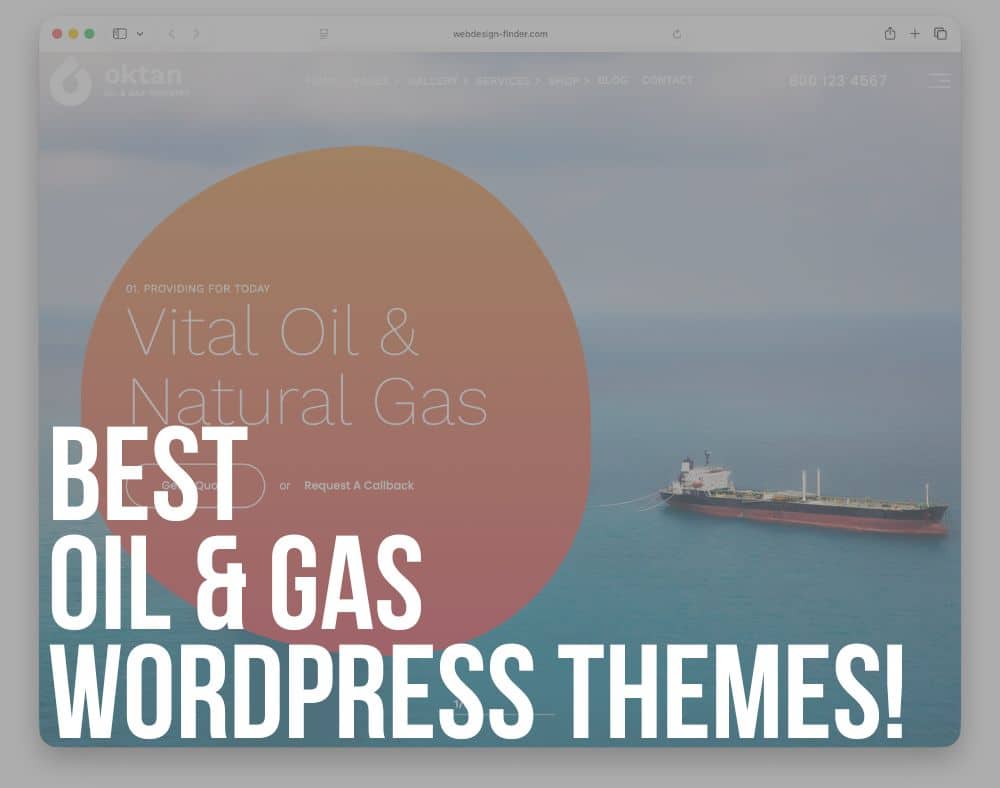 best oil gas wordpress themes