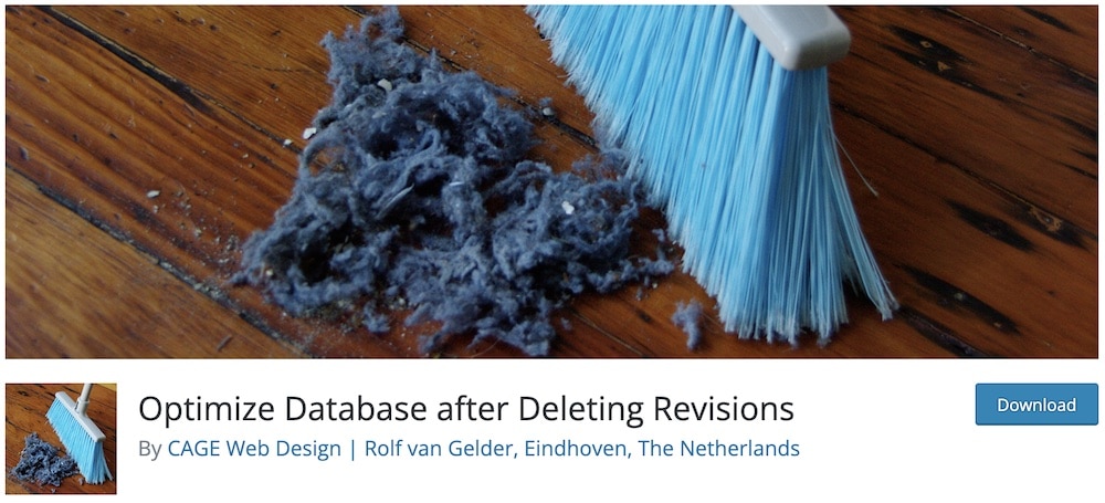 one click database cleaner optimizier for wordpress