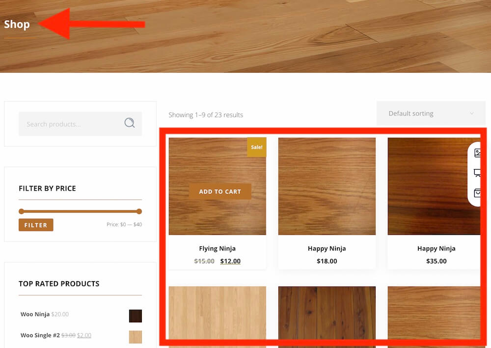 online flooring store support