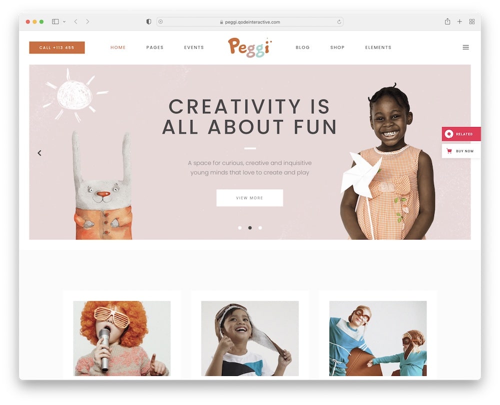 peggi wordpress baby theme