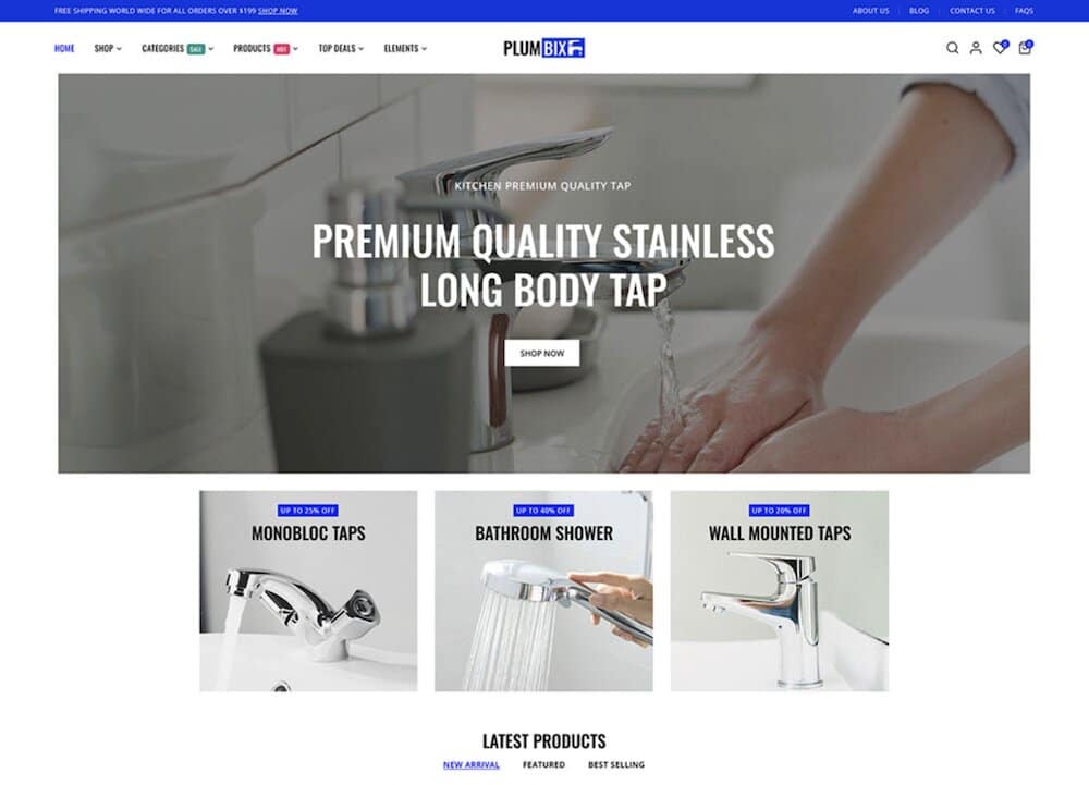 plumbix hardware store wordpress theme