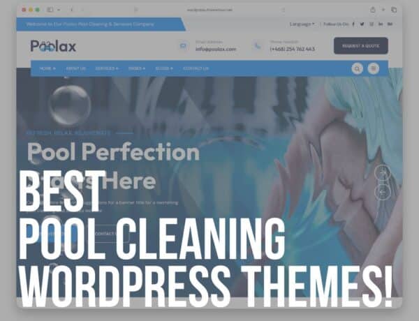 best pool cleaning wordpress themes