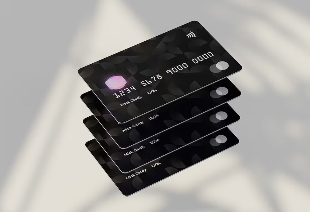 premium credit card mockup psd