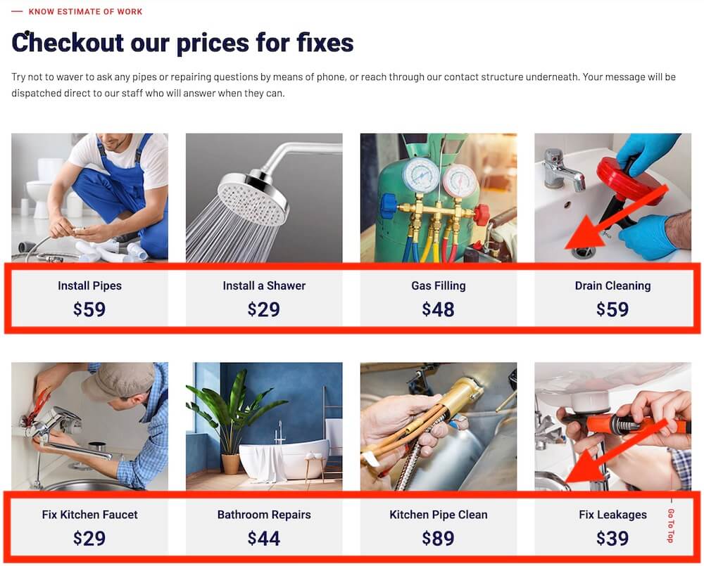 pricing on a wordpress appliance repair wordpress theme