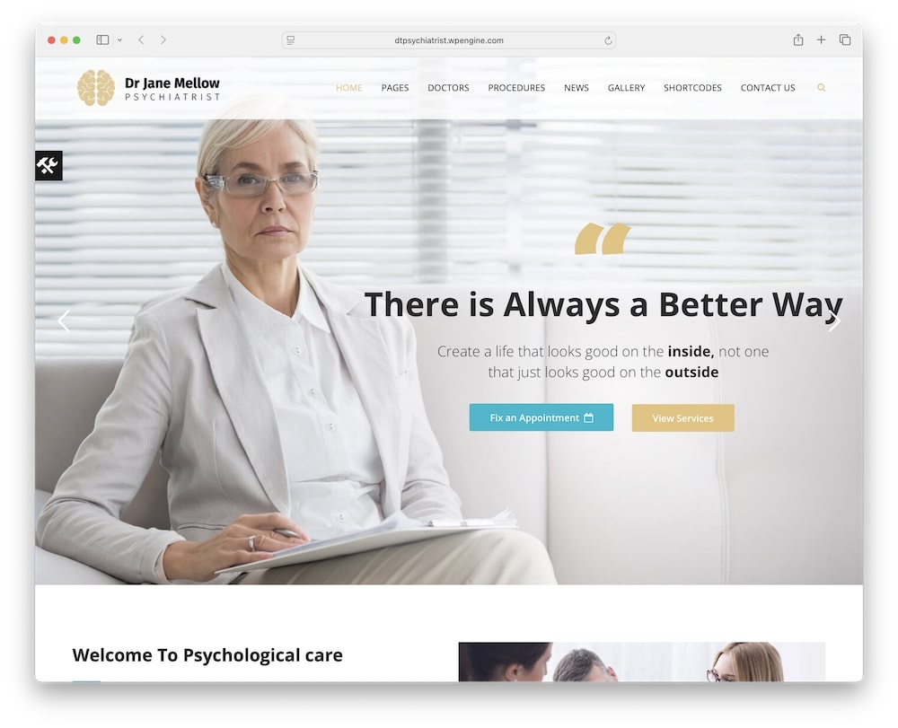psychology mental health wordpress theme