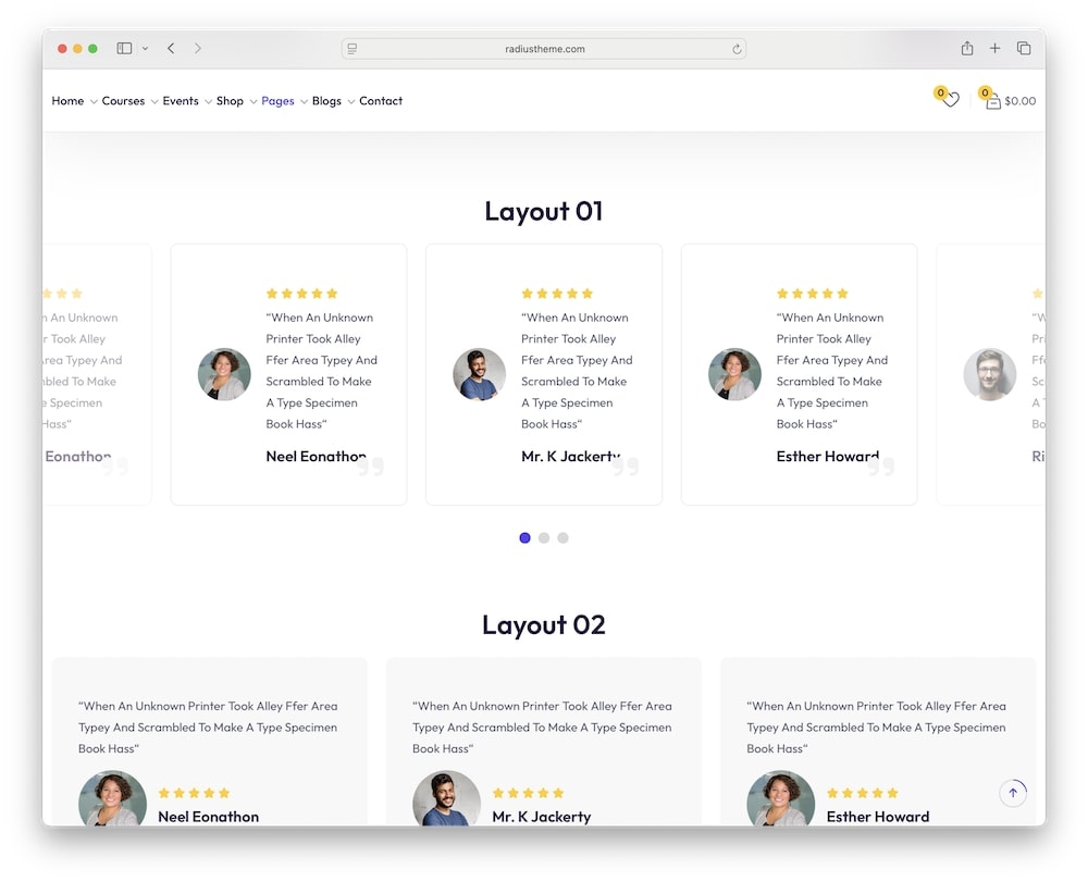 quiklearn wordpress theme ready made blocks and elements