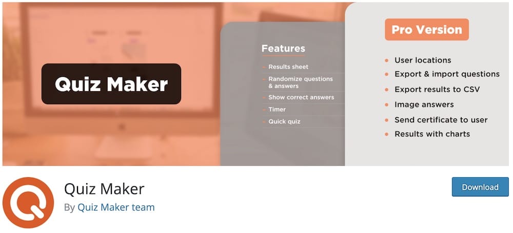 quiz maker wp plugin