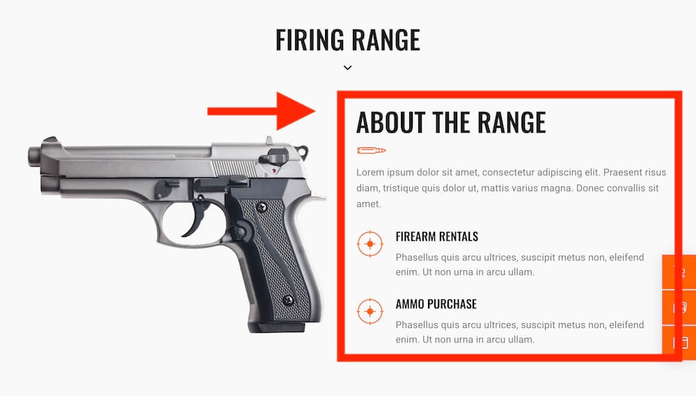 range and facility information