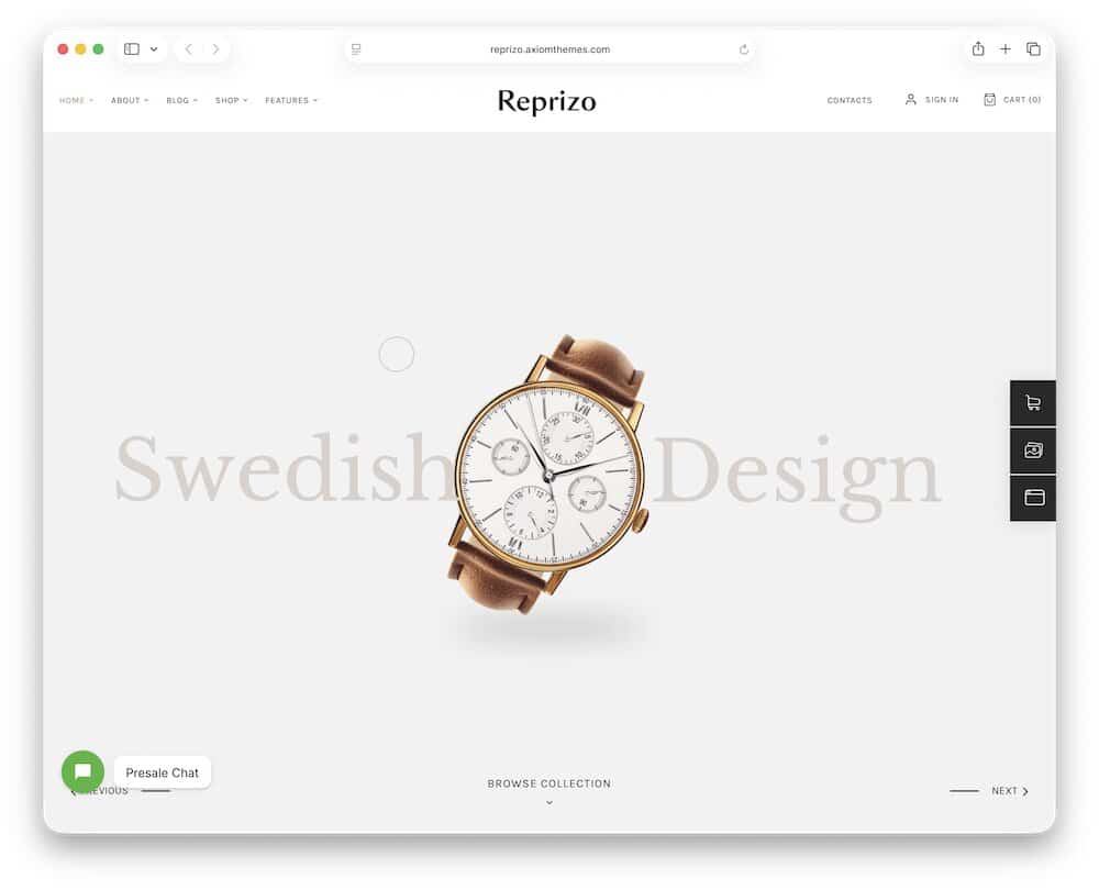 reprizo watch store wordpress theme