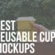 reusable cup mockups