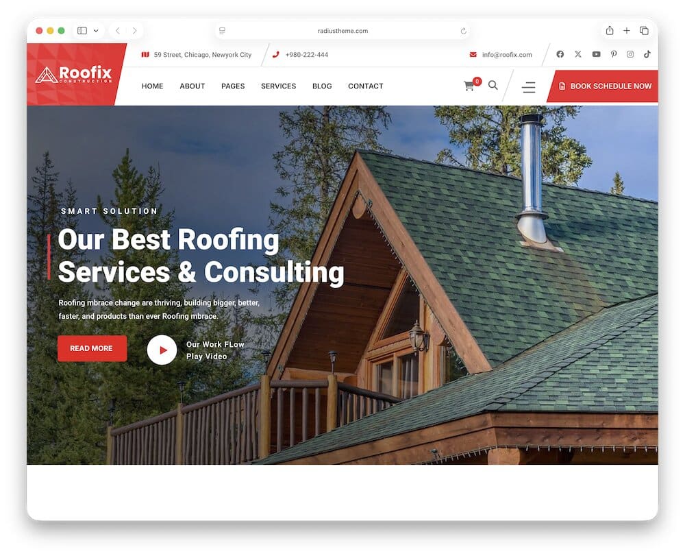 roofix roofing wordpress theme