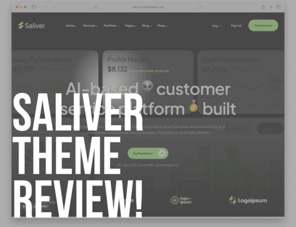 saliver wordpress theme review