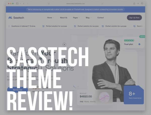 sasstech wordpress theme review