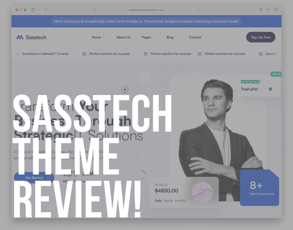 sasstech wordpress theme review
