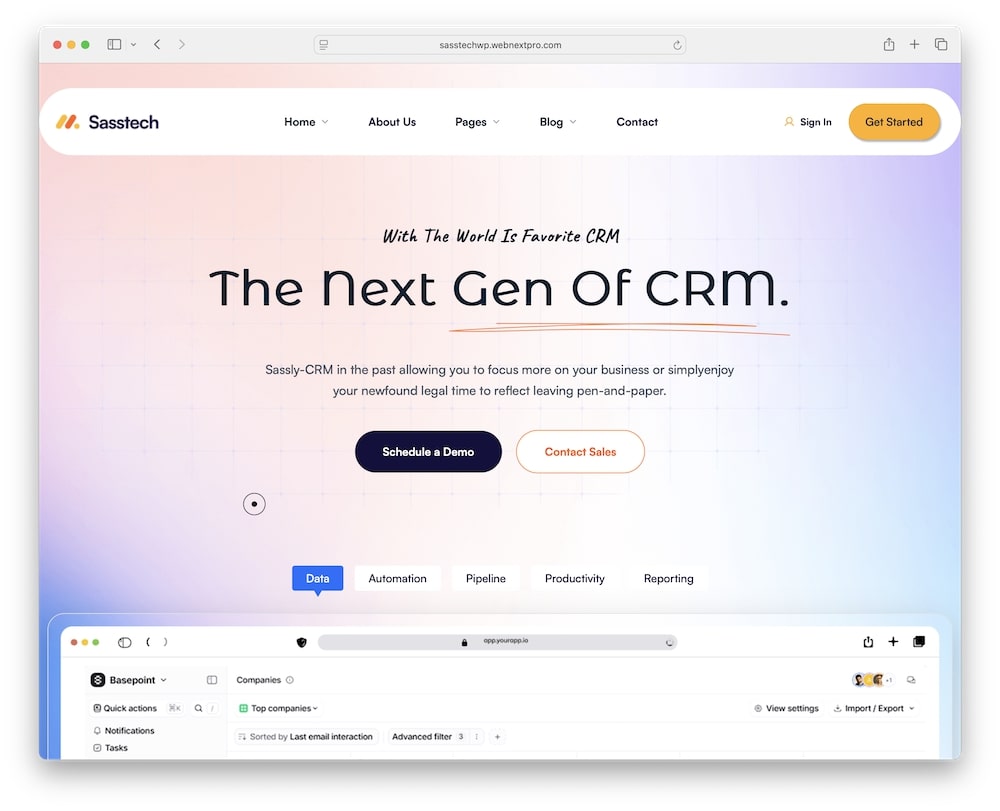sasstech wordpress theme test 1
