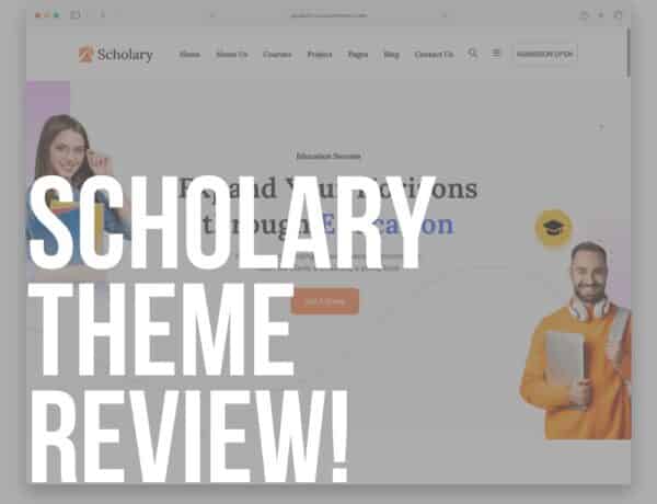 scholary wordpress theme review