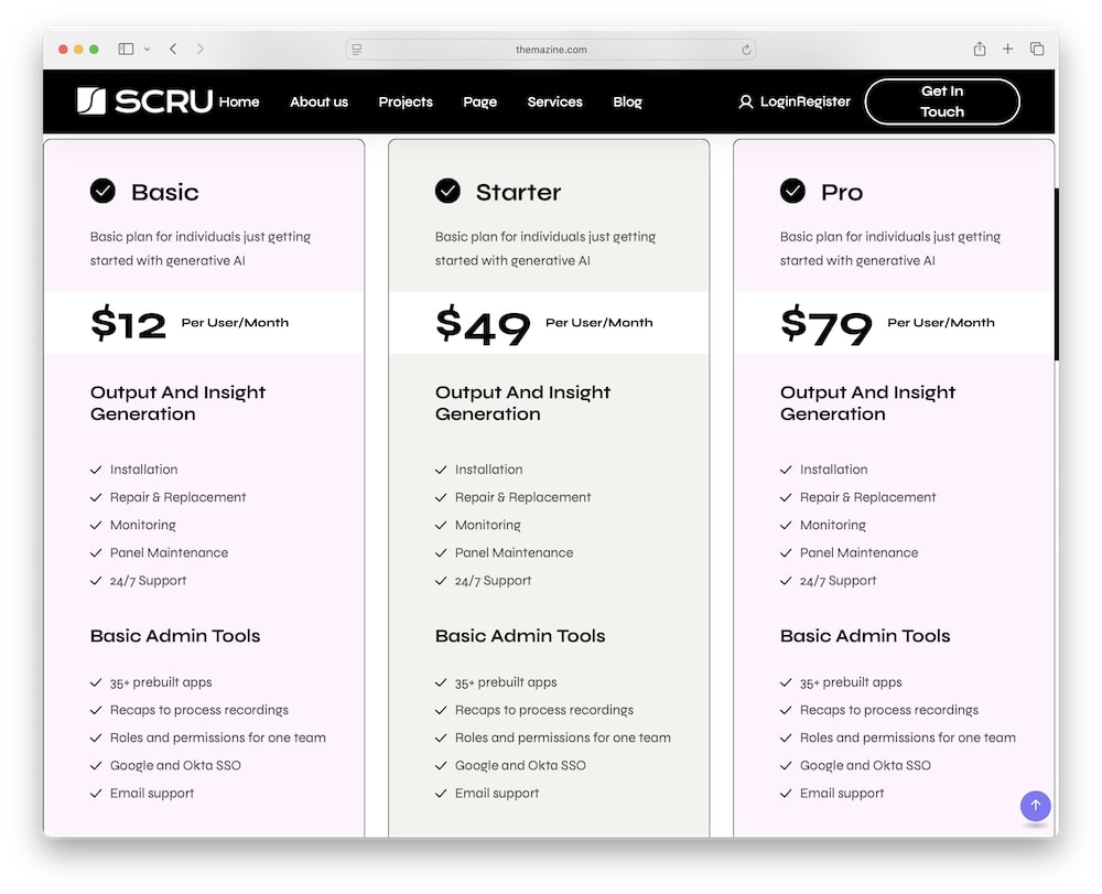 scru wordpress theme elementor page builder and widgets