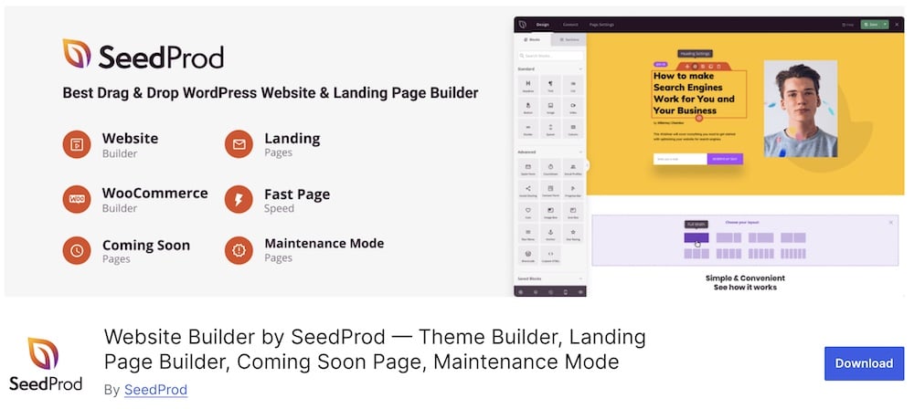seedprod wordpress maintenance mode plugin