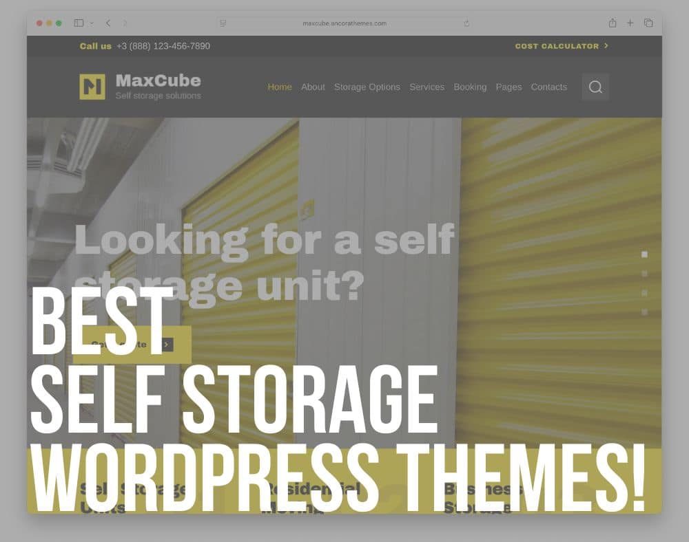 best self storage wordpress themes