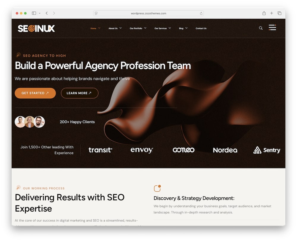 seoinux wordpress theme features