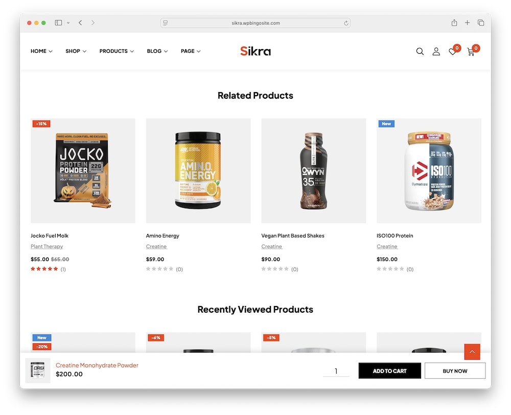 sikra wordpress theme built in conversion tools