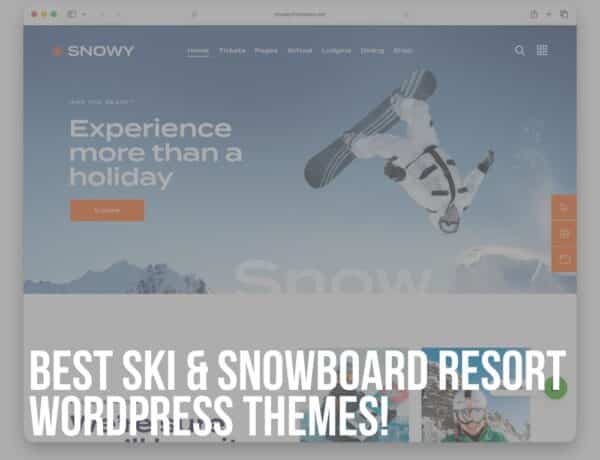 best ski and snowboard wordpress themes