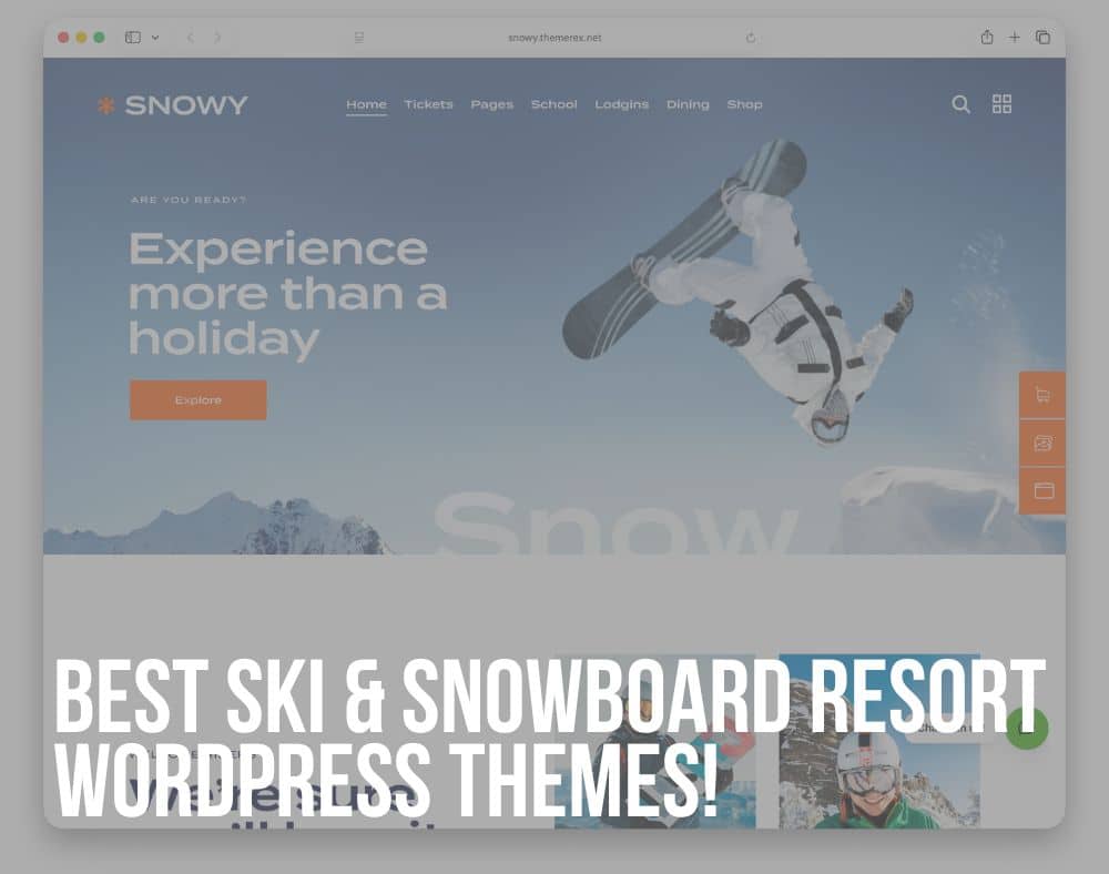 best ski and snowboard wordpress themes