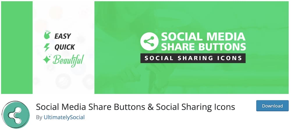 social media share buttons and icons plugin