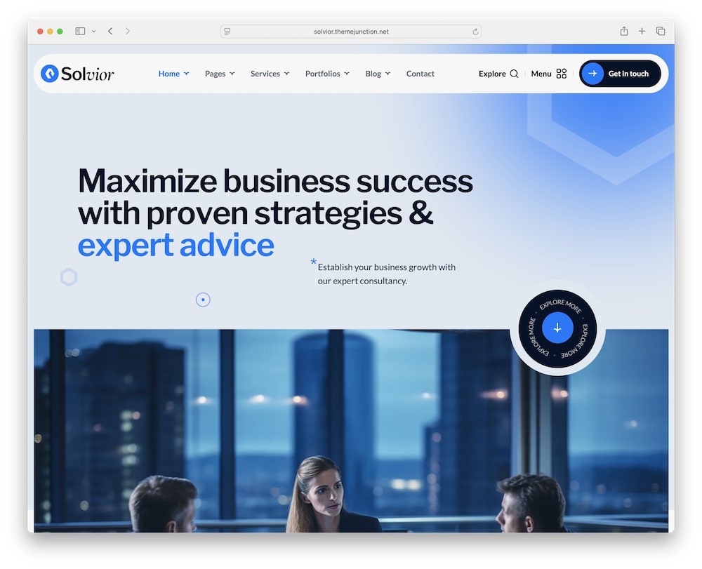solvior wordpress theme one click demo import
