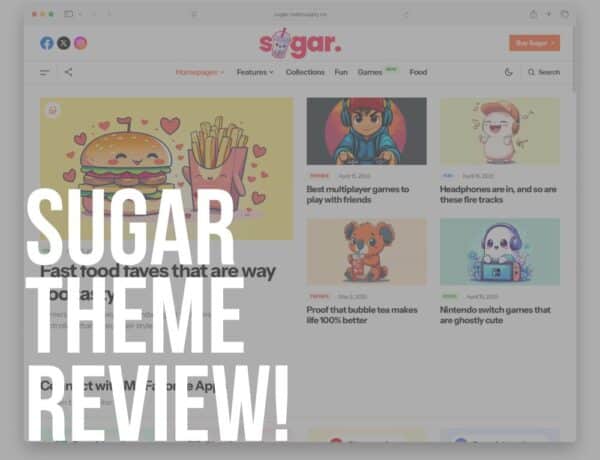sugar wordpress personal blog theme review