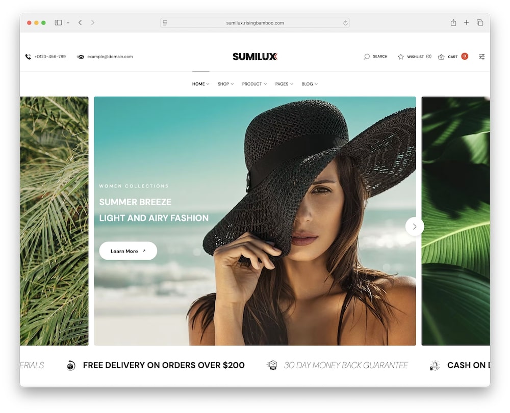 sumilux wordpress theme for fashion and clothing stores