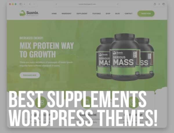 best supplements wordpress themes