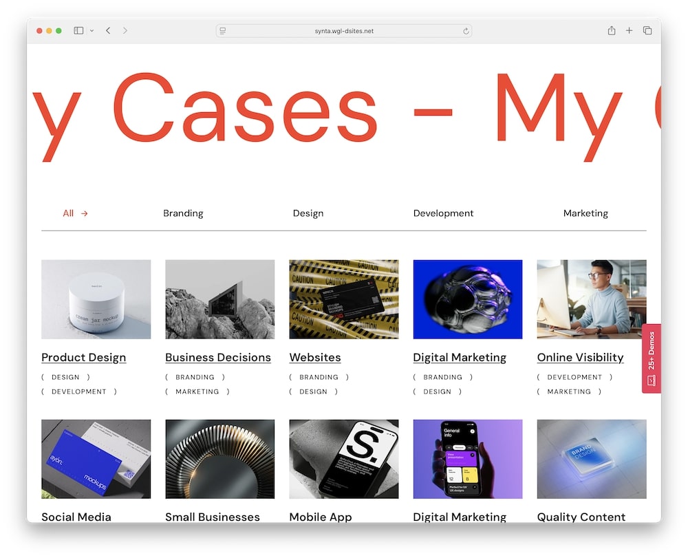 synta wordpress theme elementor page builder