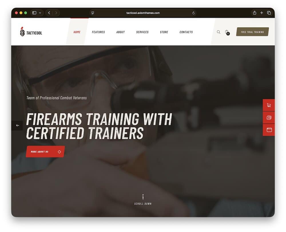tacticool gun store wordpress theme