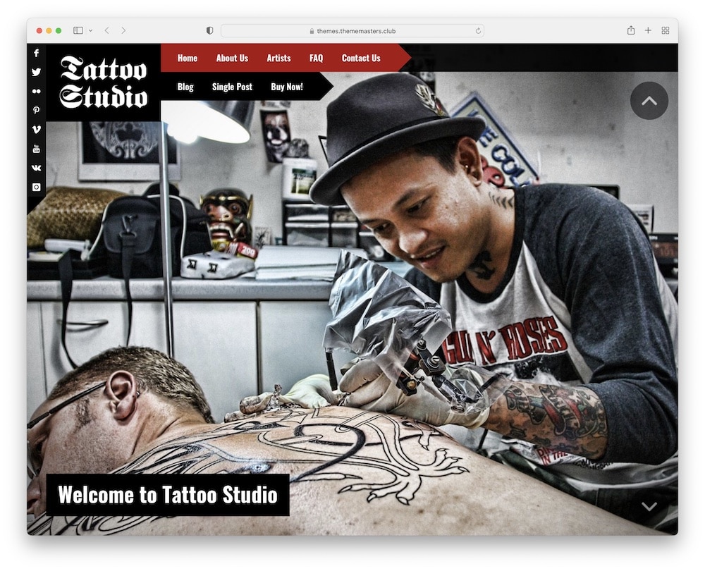 tattoo studio responsive wp theme