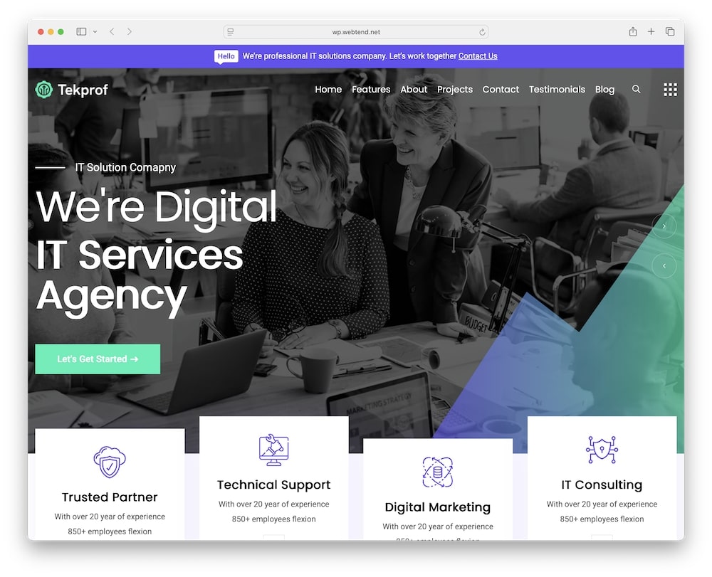 tekprof wordpress theme one click demo data import