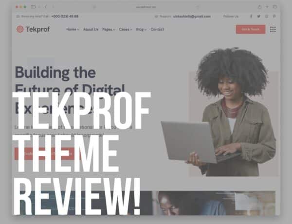tekprof wordpress theme review