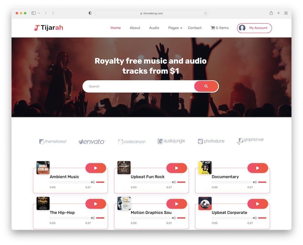 tijarah digital marketplace theme