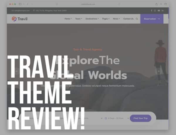 travil wordpress travel and tour booking theme review