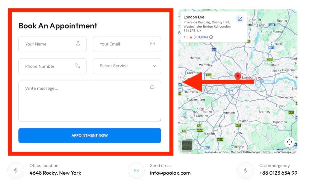 turn visitors into booking or quote requests for your pool services